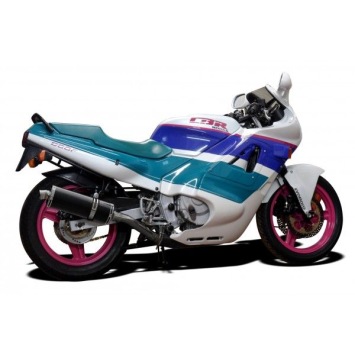 Delkevic volledig systeem Oval Carbon 350mm zonder e-keur - CBR600F (1987-1990)