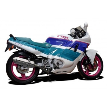 Delkevic volledig systeem Tri-Oval RVS 320mm zonder e-keur - CBR600F (1987-1990)