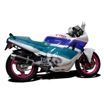 Delkevic volledig systeem Round Carbon 350mm zonder e-keur - CBR600F (1987-1990)