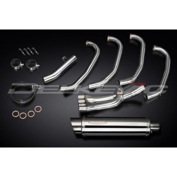 Delkevic volledig systeem Round RVS 350mm zonder e-keur - CBR600F (1987-1990)