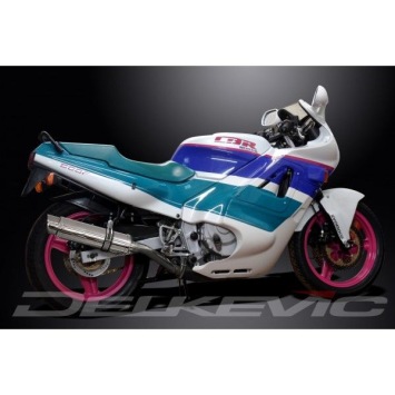 Delkevic volledig systeem Round RVS 350mm zonder e-keur - CBR600F (1987-1990)