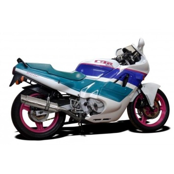 Delkevic volledig systeem Round RVS 350mm zonder e-keur - CBR600F (1987-1990)