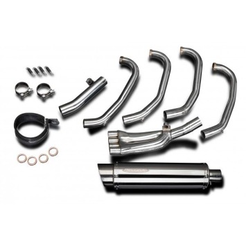 Delkevic volledig systeem Round RVS 350mm zonder e-keur - CBR600F (1987-1990)