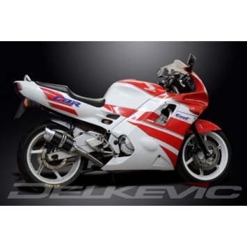 Delkevic volledig systeem Round Carbon 200mm zonder e-keur - CBR600F (1991-1998)