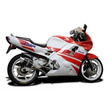 Delkevic volledig systeem Round Carbon 200mm zonder e-keur - CBR600F (1991-1998)