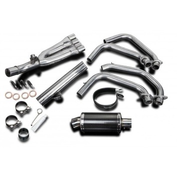 Delkevic volledig systeem Oval Carbon 225mm zonder e-keur - CBR600F (1991-1998)