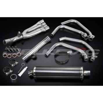 Delkevic volledig systeem Oval Carbon 450mm zonder e-keur - CBR600F (1991-1998)