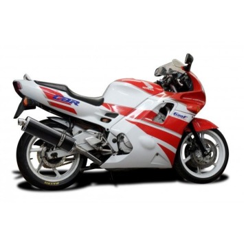 Delkevic volledig systeem Oval Carbon 450mm zonder e-keur - CBR600F (1991-1998)