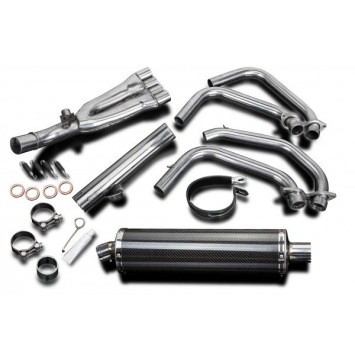 Delkevic volledig systeem Oval Carbon 450mm zonder e-keur - CBR600F (1991-1998)