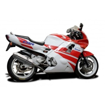 Delkevic volledig systeem Tri-Oval RVS 320mm zonder e-keur - CBR600F (1991-1998)