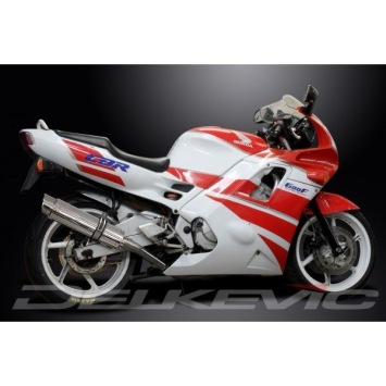 Delkevic volledig systeem Round RVS 350mm zonder e-keur - CBR600F (1991-1998)