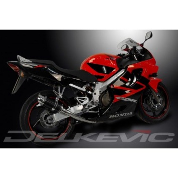 Delkevic volledig systeem Round Carbon 200mm zonder e-keur - CBR600F (1999-2000)