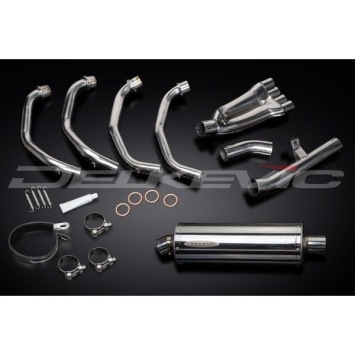Delkevic volledig systeem Oval RVS 350mm zonder e-keur - CBR600F (1999-2000)