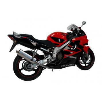 Delkevic volledig systeem Oval RVS 350mm zonder e-keur - CBR600F (1999-2000)