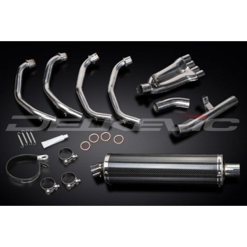 Delkevic volledig systeem Oval Carbon 450mm zonder e-keur - CBR600F (1999-2000)
