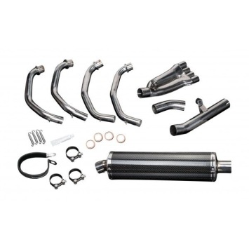 Delkevic volledig systeem Oval Carbon 450mm zonder e-keur - CBR600F (1999-2000)