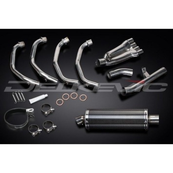 Delkevic volledig systeem Oval Carbon 350mm zonder e-keur - CBR600F (1999-2000)