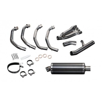 Delkevic volledig systeem Oval Carbon 350mm zonder e-keur - CBR600F (1999-2000)