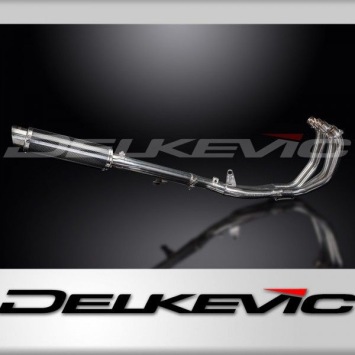 Delkevic volledig systeem Round Carbon 350mm zonder e-keur - CBR600F (1999-2000)