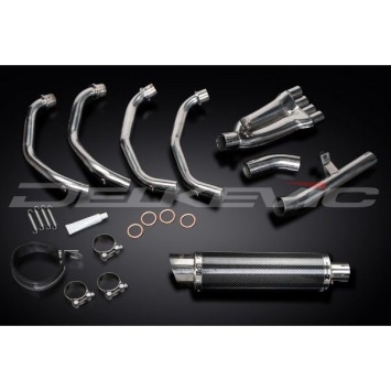 Delkevic volledig systeem Round Carbon 350mm zonder e-keur - CBR600F (1999-2000)