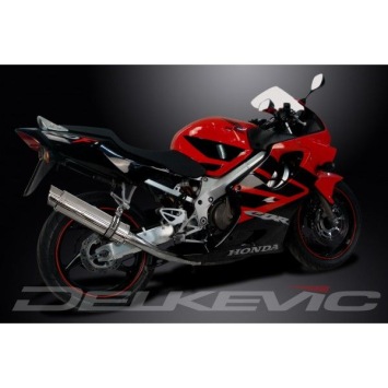 Delkevic volledig systeem Round RVS 350mm zonder e-keur - CBR600F (1999-2000)