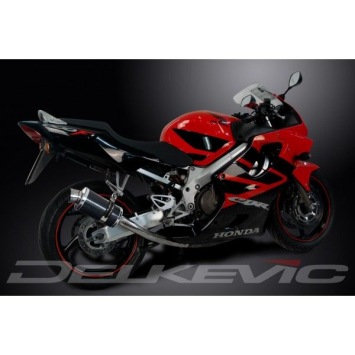 Delkevic volledig systeem Oval Carbon 225mm zonder e-keur - CBR600F/SPORT (2001-2007)