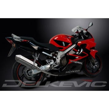 Delkevic volledig systeem Tri-Oval RVS 320mm zonder e-keur - CBR600F/SPORT (2001-2007)