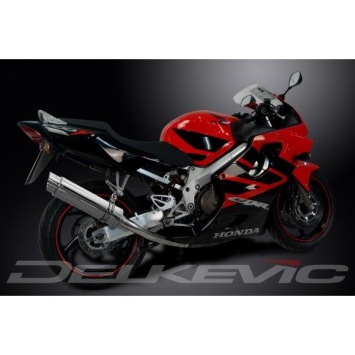 Delkevic volledig systeem Round RVS 350mm zonder e-keur - CBR600F/SPORT (2001-2007)