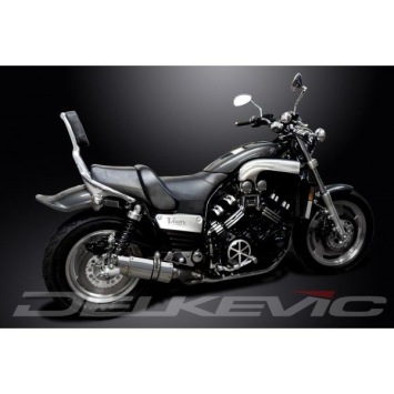 Delkevic volledig systeem Round RVS 200mm zonder e-keur - VMX1200 V-MAX (1984-2007)