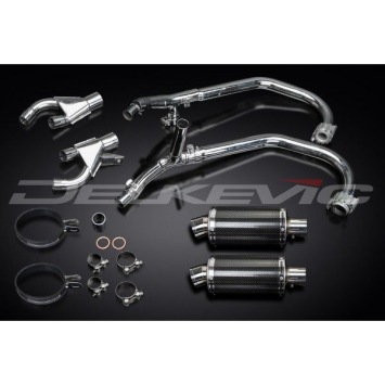 Delkevic volledig systeem Oval Carbon 225mm zonder e-keur - VMX1200 V-MAX (1984-2007)