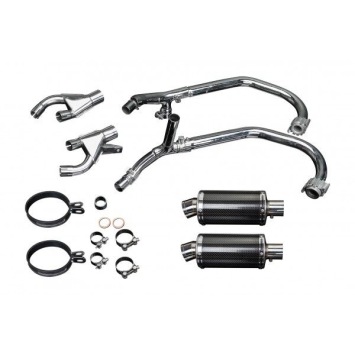 Delkevic volledig systeem Oval Carbon 225mm zonder e-keur - VMX1200 V-MAX (1984-2007)