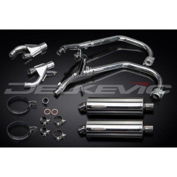 Delkevic volledig systeem Oval RVS 350mm zonder e-keur - VMX1200 V-MAX (1984-2007)