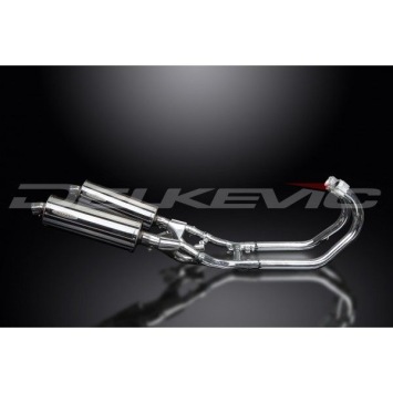 Delkevic volledig systeem Oval RVS 350mm zonder e-keur - VMX1200 V-MAX (1984-2007)