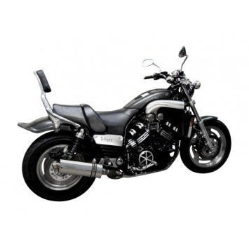 Delkevic volledig systeem Oval RVS 350mm zonder e-keur - VMX1200 V-MAX (1984-2007)