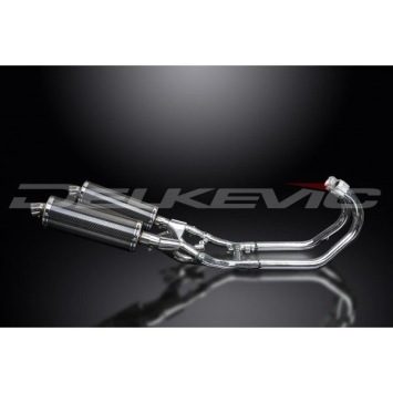 Delkevic volledig systeem Oval Carbon 350mm zonder e-keur - VMX1200 V-MAX (1984-2007)