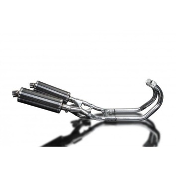 Delkevic volledig systeem Oval Carbon 350mm zonder e-keur - VMX1200 V-MAX (1984-2007)