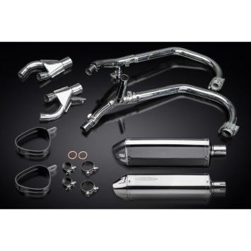 Delkevic volledig systeem Tri-Oval RVS 320mm zonder e-keur - VMX1200 V-MAX (1984-2007)