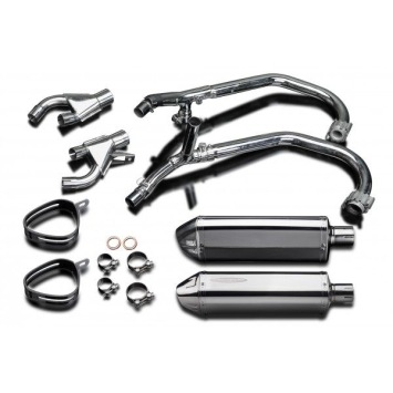 Delkevic volledig systeem Tri-Oval RVS 320mm zonder e-keur - VMX1200 V-MAX (1984-2007)