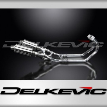 Delkevic volledig systeem Oval RVS 225mm zonder e-keur - VMX1200 V-MAX (1984-2007)