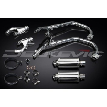 Delkevic volledig systeem Oval RVS 225mm zonder e-keur - VMX1200 V-MAX (1984-2007)