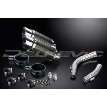 Delkevic slip-on kit Round Carbon 200mm - YZF-R1 (2009-2014)