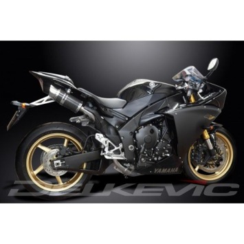Delkevic slip-on kit Round Carbon 200mm - YZF-R1 (2009-2014)