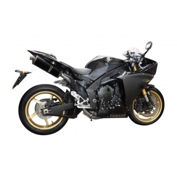 Delkevic slip-on kit Oval Carbon 350mm - YZF-R1 (2009-2014)