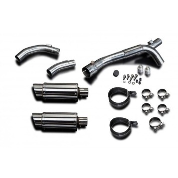 Delkevic slip-on kit Round RVS 200mm zonder e-keur - YZF-R1 (2009-2014)