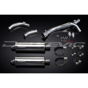 Delkevic slip-on kit Oval RVS 350mm zonder e-keur - YZF-R1 (2009-2014)