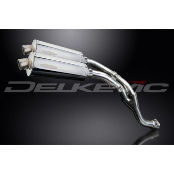 Delkevic slip-on kit Oval RVS 350mm zonder e-keur - YZF-R1 (2009-2014)