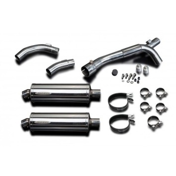 Delkevic slip-on kit Oval RVS 350mm zonder e-keur - YZF-R1 (2009-2014)