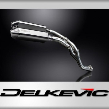 Delkevic slip-on kit Tri-Oval RVS 320mm zonder e-keur - YZF-R1 (2009-2014)