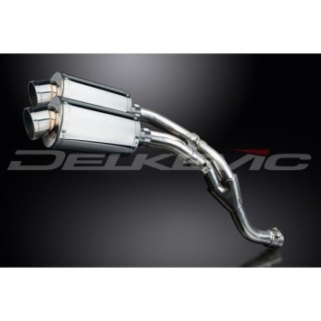 Delkevic slip-on kit Oval RVS 225mm zonder e-keur - YZF-R1 (2009-2014)