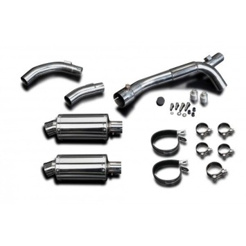 Delkevic slip-on kit Oval RVS 225mm zonder e-keur - YZF-R1 (2009-2014)